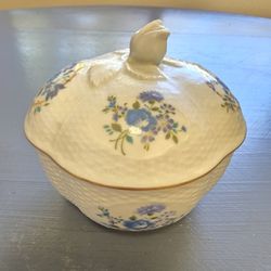 Vintage ceramic item is a collectible trinket dish made in Japan exclusively for the Orlane Paris