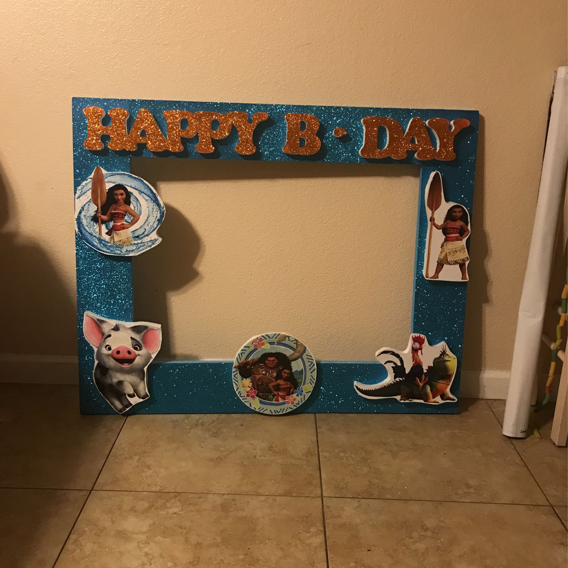 Moana Picture Frame Birthday Party 
