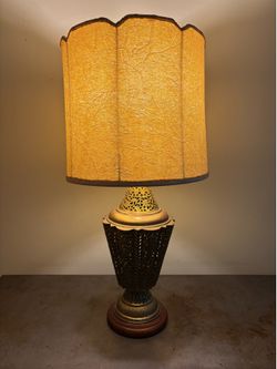 Vintage Table Lamp with Original