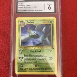 Pokemon Vintage Golbat CGC 6