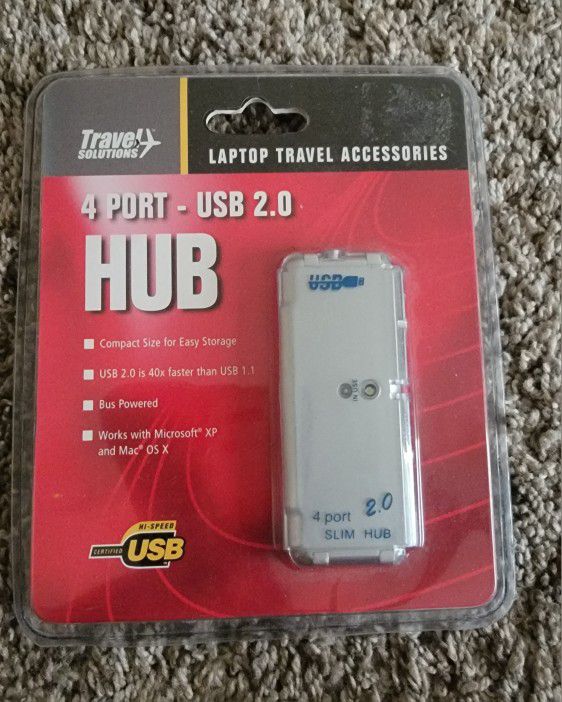4 Port Slim USB 2.0 Hub