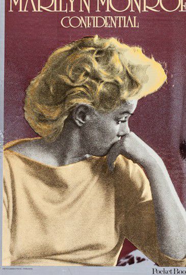 Rare Poster of Marilyn Monroe Confidential 1979 Mylar Photo Art by Feingersh
