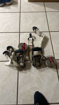Heavy duty Ratchet Tie-Down Straps Set of 2