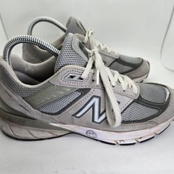 New Balance 990v5 Shoes Womens 7 B Grey Suede Running Athletic Casual Sneakers