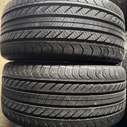 Pair Of 245 40 18 Continental Pro Contact Tires 
