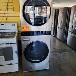 LG Studio WashTower Single Unit Front Load Washer 5.0 Cubic Feet  AND  Gas Dryer 7.4 Cubic Feet HA