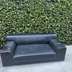 Free Leather Couch Black 