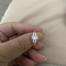 Real 925 Sterling Silver Wedding Ring Size 6