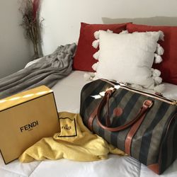 Large Authentic Fendi Speedy Or Travel Bag