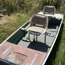 12 Foot Coleman Crawdad Boat With Trailer