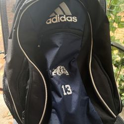 Unisex Adidas Soccer Backpack - Navy Blue & Black