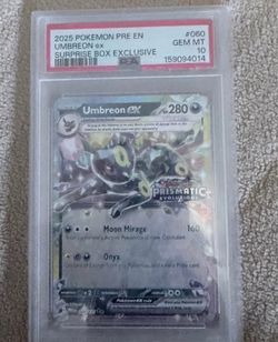 PSA 10 Umbreon ex Prismatic Evolutions Surprise Box Exclusive