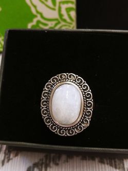 Silver s925 moonstone ring s8