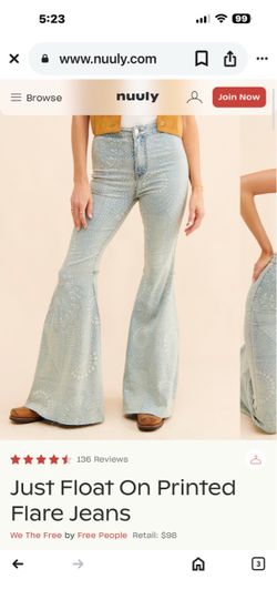 Free People BRAND NEW Just Float Pants / Jeans