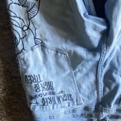 Skinny Blue Designed Jeans