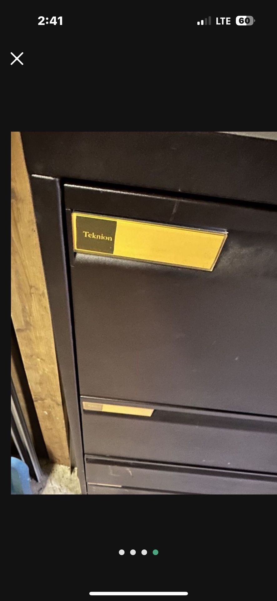 Teknion Heavy Duty Metal Filing Cabinet