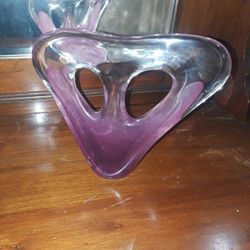 Vintage Colorful Crystal Artwork,  Signed and Dated. 