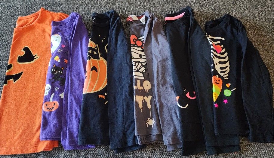 4t Toddler Girl Halloween Tops. All For $20