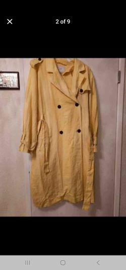 New womans size XXL yellow Trench coat 💛 

