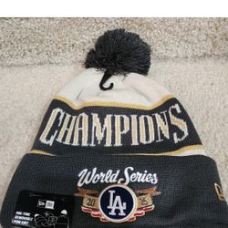 LA Dodgers World Series Beanie