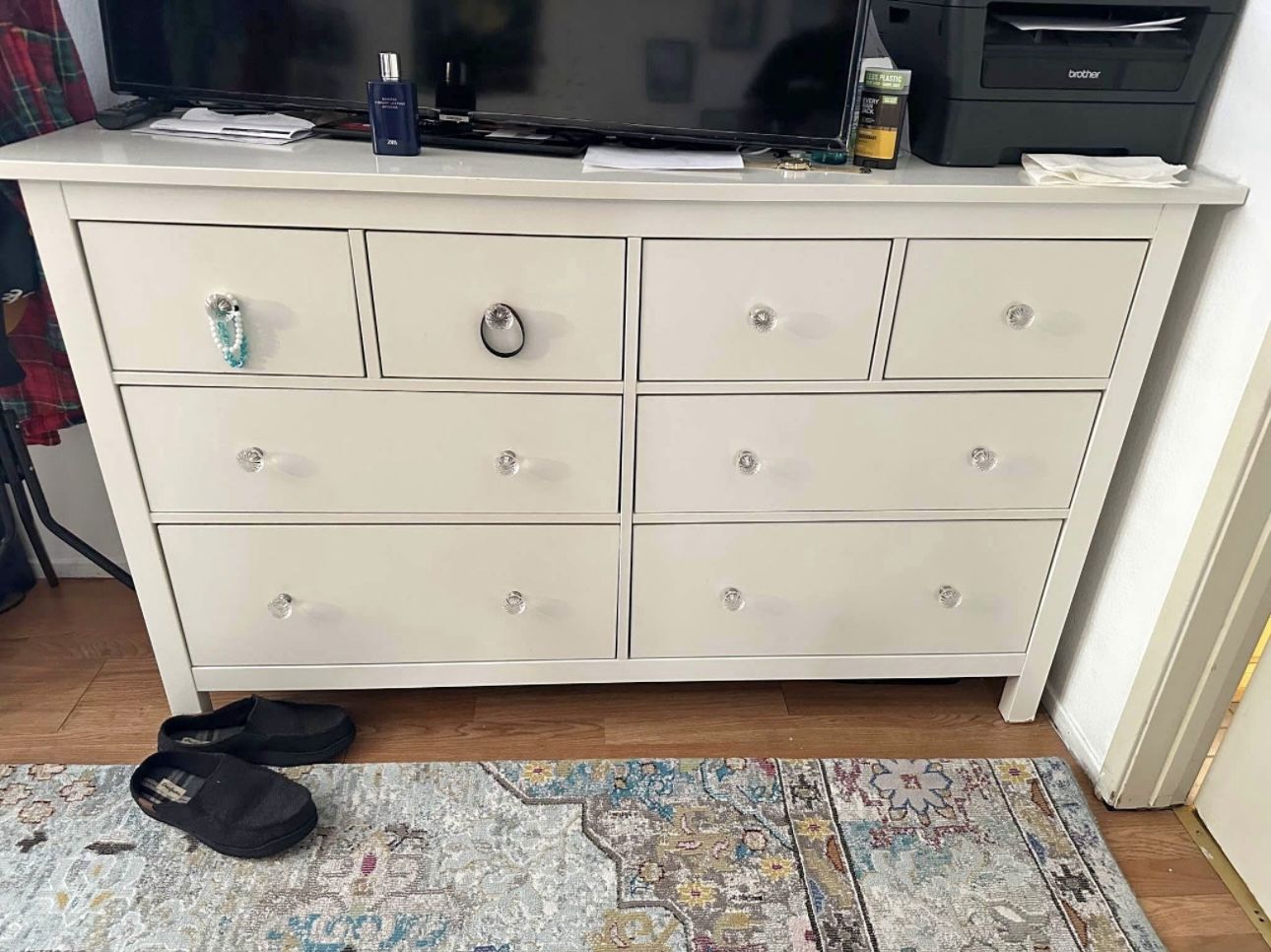 IKEA hemness 8 drawer dresser white