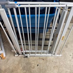 Two safety door gates