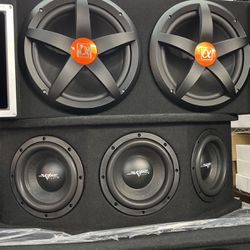 Car Audio. 3  8” Subwoofer Skar  Audio With The Box On Sale 