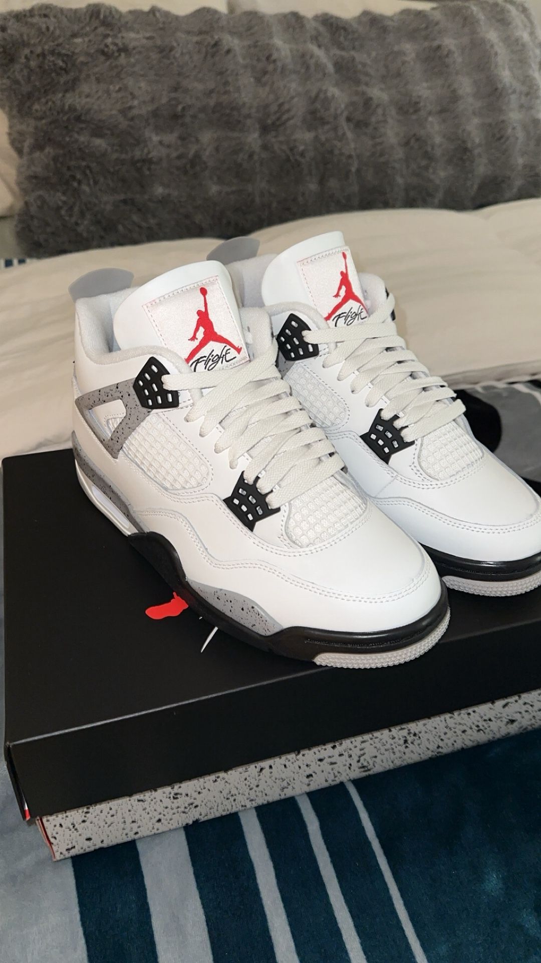 Jordan 4 White Cement (New) - Size M8.5 W10 