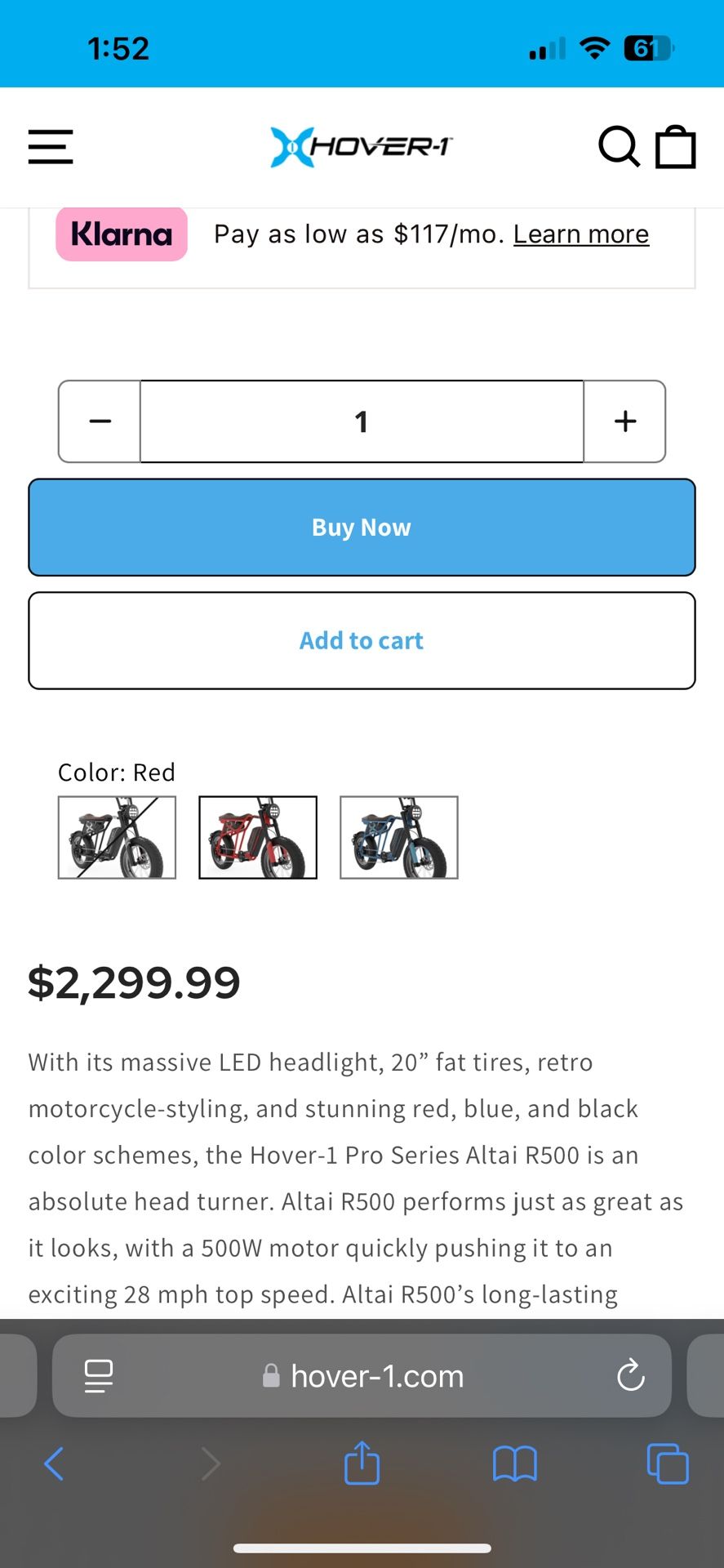 Hover 1 E-bike