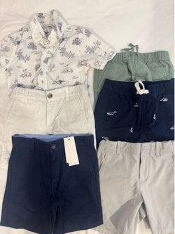Janie and Jack 3T Boys shirt and shorts.