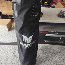 Hanging Punching Bag With Gloves