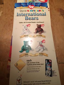 Beany Baby McDonalds window display.