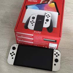 Nintendo Switch OLED  White Joy Con Console Like New Authentic 