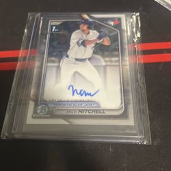 Nick Mitchell Autographed Card Big Blue jays Prospect