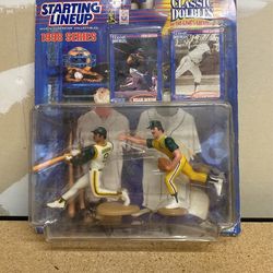 1998 Reggie Jackson & Catfish Hunter Starting Lineup 