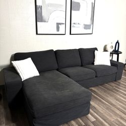 FREE DELIVERY Dark Gray Ikea Sectional Couch 