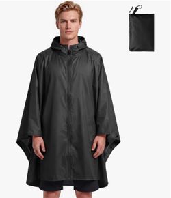 Lightweight Rain Poncho Waterproof Rain Ponchos for Adults Portable Raincoat Adult Ponchos with Hood for Outdoor