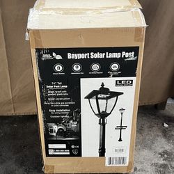 Lámpara Solar Y Silla