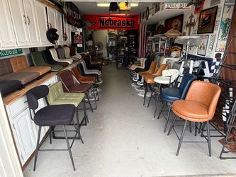 Huge selection of bar stools. In stock and fully assembled $35-$100 per barstool