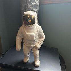 Diesel Homewares Decorative Astronaut With Gold Visor. His Backpack Can Hold Flowers Or Any Other Narrow Objects
