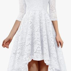 XL Off-Shoulder WHITE Party Dress