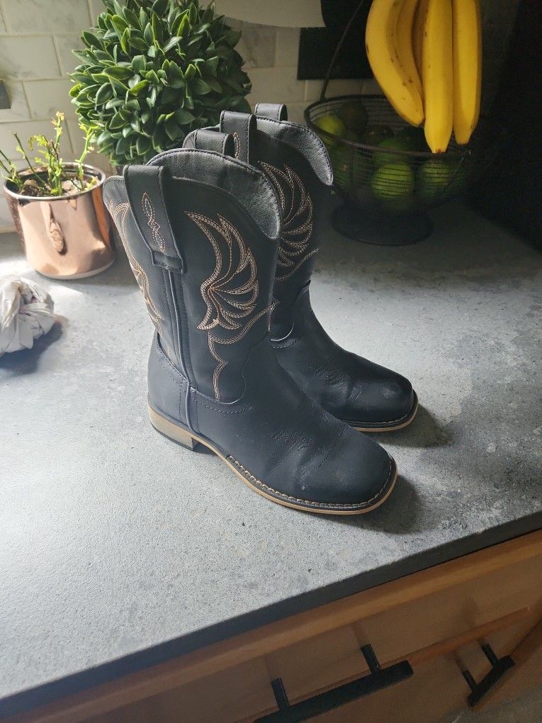 Cowboy Boots Size 1 Big Kid