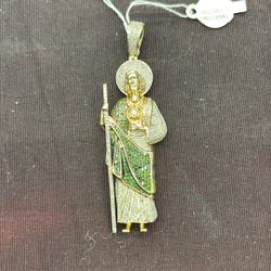 10k Gold San Judas Pendant 23 Grams