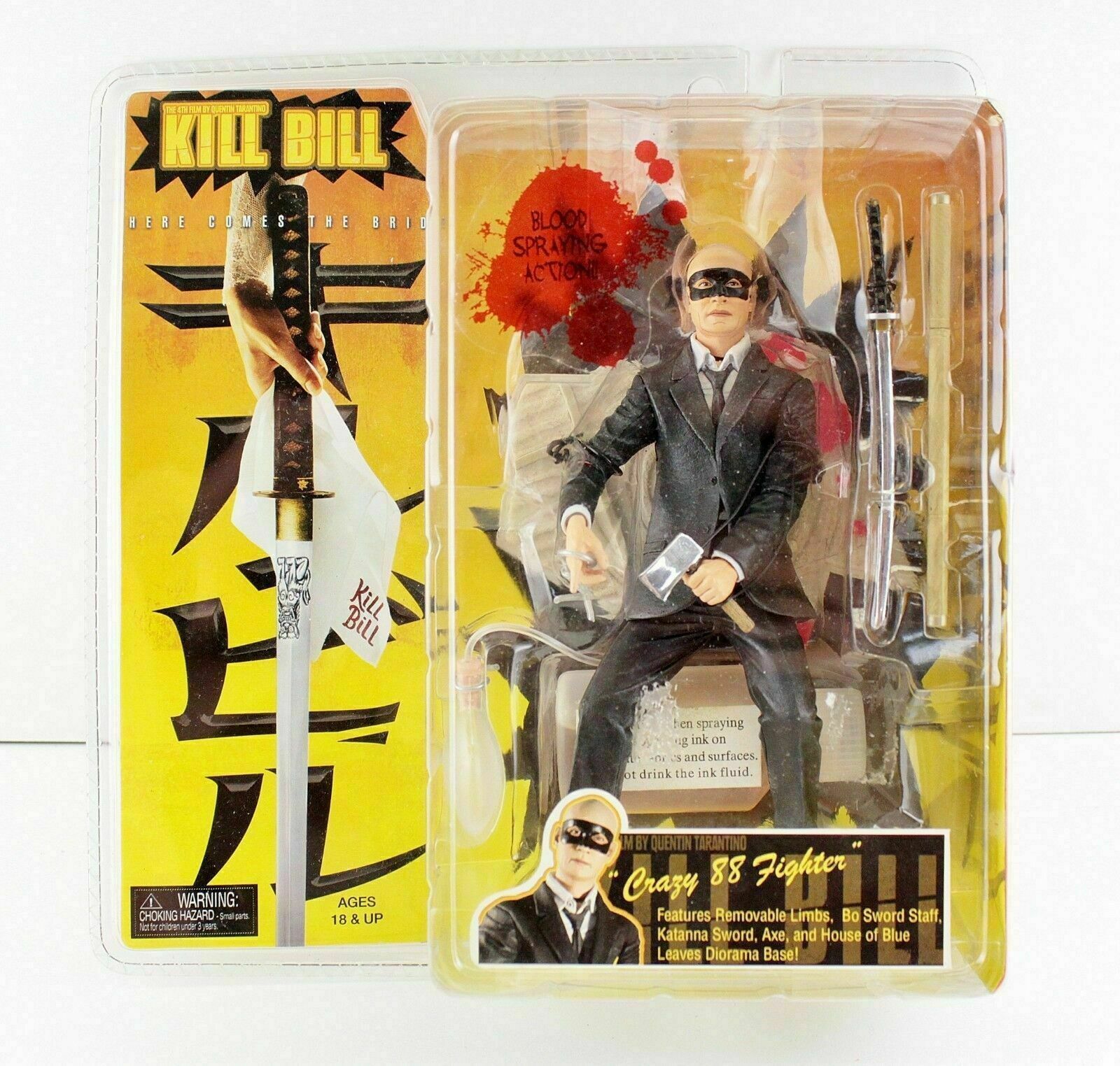 Kill Bill Crazy 88 Fighter Action Figure w/ Blood Spraying Series 1 2004 NECA