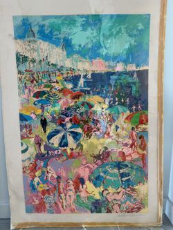 Leroy Neiman “Beach At Cannes” Limited Edition Art Work