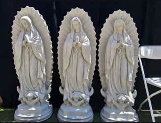 Virgin Mary cement statue