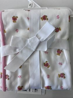 Ralph Lauren Teddy bear pink Blanket 