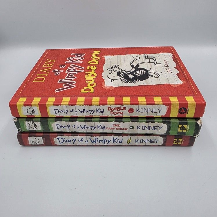 Diary of A Wimpy Kid Lot of 3 Hardcover Books