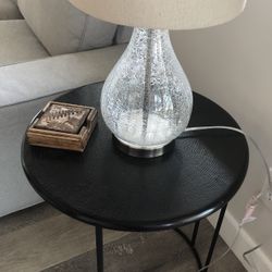2 Accent Metal End Tables 