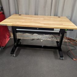 Power Adjustable Height Workbench Table